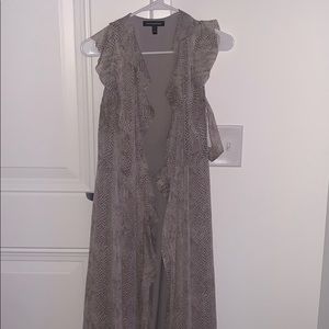 BANANA REPUBLIC — purple snakeskin maxi dress